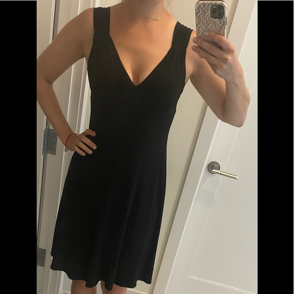 Black cocktail dress.